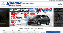 Desktop Screenshot of koehnechevy.com