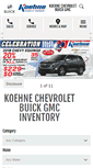 Mobile Screenshot of koehnechevy.com